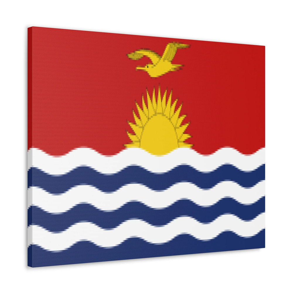 Kiribati Country Flag Canvas Vibrant Wall Art Unframed Home Decor